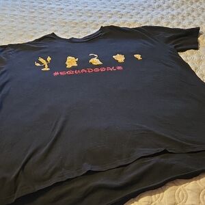 Black Graphic T-Shirt with Gold and Red Disney Beauty and the Beast Inspired